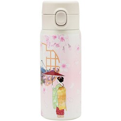 和柄のワンプッシュステンレスボトル 350ml 舞妓 WB001-3