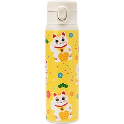 和柄のワンプッシュステンレスボトル 480ml 招き猫 WB002-7
