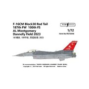 FABD72036 1/72 デカール F-16CM ブロック30 レッドテール187th FW 100th FS AL モンゴメリーダネリー フィールド 2023 [プラモデル用品]