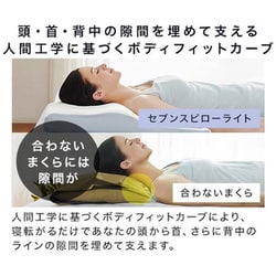 ショップジャパン セブンスピロー ライト 低反発枕 公式】トゥルースリーパー セブンスピローライト（低反発枕