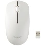 無線 2.4GHz マウス ワイヤレスマウス 3ボタン 【Windows Mac Chrome 対応】 左右対称 RoHS指令準拠 ホワイト M-LE10DRWH