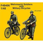 CMF48406 1/48 ドイツ国防軍 自転車2台＆兵士2体 [組立式プラスチックモデル]