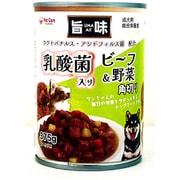 旨味 犬用 缶 乳酸菌入り 角切りビーフ&野菜 375g