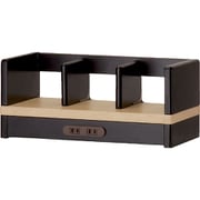 FIT IN DESK(フィットインデスク) Famio(ファミオ) デスクシェルフ シェルフ 電動昇降デスク 電動スタンディングデスク 学習机 勉強机 ミルキーオーク ブラック色 ナチュラル色 FDA-813MOBK