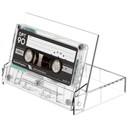 OPT90 カセットスピーカー カセットテープ型 Bluetoothスピーカー クリア opt61388
