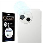CRCG-AQSEN9 [2枚組 AQUOS sense9 カメラレンズ 保護フィルム ガラスフィルム 日本製硝子 硬度9H 全面保護 レンズカバー カメラフィルム 透明 クリア]