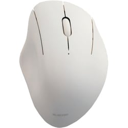 ワイヤレスマウス Bluetooth 5.0/無線 2.4GHz両対応 静音 3ボタン エルゴノミクス 抗菌 Sサイズ 3台接続可能 SHELLPHA ホワイト M-SH11MBSKWH