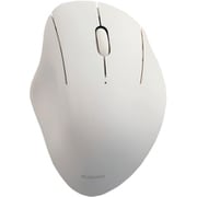 ワイヤレスマウス Bluetooth 5.0/無線 2.4GHz両対応 静音 3ボタン エルゴノミクス 抗菌 Sサイズ 3台接続可能 SHELLPHA ホワイト M-SH11MBSKWH