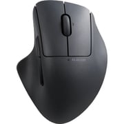 ワイヤレスマウス Bluetooth 5.0/無線 2.4GHz両対応 静音 7ボタン チルトホイール付 エルゴノミクス 抗菌 Sサイズ 3台接続可能 SHELLPHA ブラック M-SH31MBSKBK