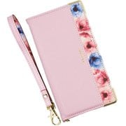 BL-A401FC-PK [らくらくスマートフォン a Lite用 ケース 手帳型 ブルーミー スマホケース フラワー エレガンテ Elegante ピンク]