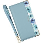 BL-A401FC-CB [らくらくスマートフォン a Lite用 ケース 手帳型 ブルーミー スマホケース フラワー エレガンテ Elegante クラウディブルー]