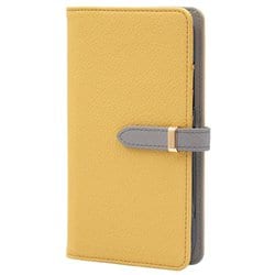 BD-F-53E-LC [らくらくスマートフォン F-53E用 ケース 手帳型 ベルテッド スマホケース シンプル スタンド機能 エレガンテ Elegante レモンカード]