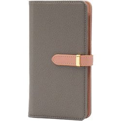 BD-F-53E-CC [らくらくスマートフォン F-53E用 ケース 手帳型 ベルテッド スマホケース シンプル スタンド機能 エレガンテ Elegante チャコール]