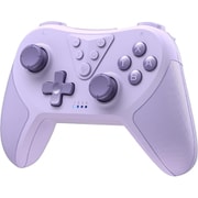 スイッチ コントローラー TURBO連射機能 Bluetooth接続 HD振動 Switch プロコン 6軸ジャイロセンサー搭載 Easy SMX ESM-T37 紫