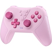 スイッチ コントローラー TURBO連射機能 Bluetooth接続 HD振動 Switch プロコン 6軸ジャイロセンサー搭載 Easy SMX ESM-T37 ピンク