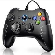 EasySMX 9100Pro Windows PC/PS3 用有線コントローラー ホール効果トリガー/長寿命ボタン/ターボ機能付きプラグアンドプレイ USB ゲームパッド Easy SMX ESM-9100 pro ブラック