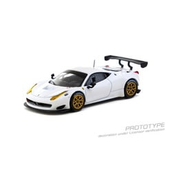 T64R-074-WH 1/64 Ferrari 458 Italia GT3 White [ダイキャストミニカー]