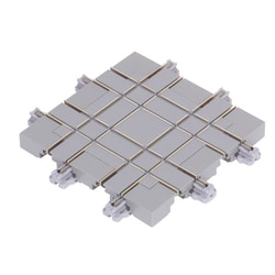 40-301-E Nゲージ ユニトラムE 90°交差点軌道プレート62mm [鉄道模型用品]