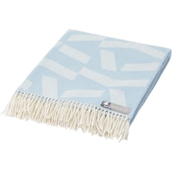 スローケット ダッシュ （130 x190cm） アルパカ50％・ウール50％ホワイトブルー 00-1150-7306