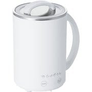 マグカップ型 クッキングポット 一人用 電気鍋 500ml 調理ポット 一人鍋 持ち運び便利 Cook Mug plus ホワイト HAC-LEP01WH
