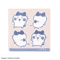 ちいかわ イエ- 25cm×25cm ピンク タオルハンカチ ハチワレ 41-1230080