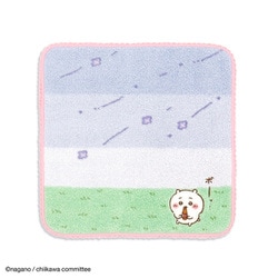 ちいかわ そよかぜ 25cm×25cm ピンク タオルハンカチ ちいかわ 41-1250080