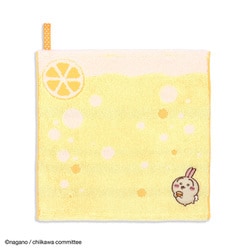 ちいかわ すっぱ 25cm×25cm イエロー ループ付きタオルハンカチ うさぎ 41-1260080