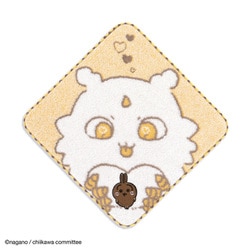 ちいかわ かたまってるよ 25cm×25cm イエロー タオルハンカチ うさぎ 41-1270080