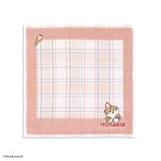 43-0210080 [モフサンド アイスクリームにゃん 25cm×25cm ピンク タオルハンカチ]
