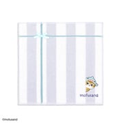 43-0240080 [モフサンド じっ 25cm×25cm パープル タオルハンカチ]