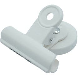 強力プラスチックマグネットクリップ バラ POPマグクリップ Pホワイト POMC-01BA-WH