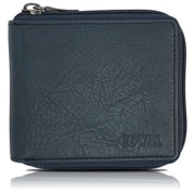 22269309 [EDWIN エンボスロゴ レトロ合皮 ラウンドジップ 二つ折財布 NAVY]
