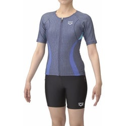 すらっとセパフィットネスセパレーツ レディース 水着 ブルー×ブルー（BLBL） Lサイズ AS5SWF43L