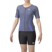 すらっとセパフィットネスセパレーツ レディース 水着 ブルー×ブルー(BLBL) Lサイズ AS5SWF43L
