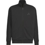 スリーストライプス レギュラーフィット ダブルニット トラックジャケット メンズ ジャージ トップス Black/Black(JV6980) J/XLサイズ JZR00