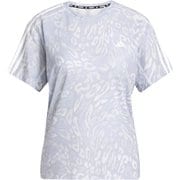 オウン ザ ラン クライマクール スリーストライプス半袖Tシャツ レディース ランニングウェア シャツ Dash Grey/Violet Tone（JD7758） J/Mサイズ KVL17