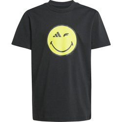KSMILEYTシャツ キッズ トップス 半袖 BK/ブライトYEL J130サイズ KPO38