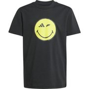 KSMILEYTシャツ キッズ トップス 半袖 BK/ブライトYEL J140サイズ KPO38