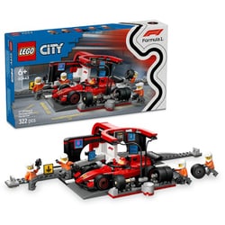 60443 LEGO（レゴ） シティ F1（R） Ferrari レースカーのピットイン [ブロック玩具]