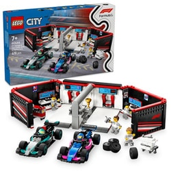 60444 LEGO（レゴ） シティ F1（R） Mercedes-AMG & Alpine レースカーガレージ [ブロック玩具]