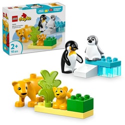 10442 LEGO（レゴ） デュプロ デュプロのまち どうぶつのかぞく： ペンギンとライオン [ブロック玩具]