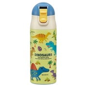 子供用 水筒 ボトル ストロー付き 350ml ディノサウルス ピクチャー ステンレス 軽量 保冷 ワンプッシュ式 ロック機能 広口 直径6.3cm×高さ19.5cm SDPC4P