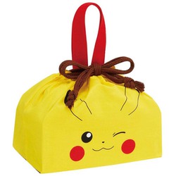 子供用 お弁当 ランチ 巾着 袋 ピカチュウ フェイス 23 小物入れ 幅29×奥行12×高さ16.5cm 日本製 KB7