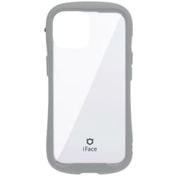 41-983317 [iPhone 15/14/13用 iFace Reflection 強化ガラスクリアケース グレー]