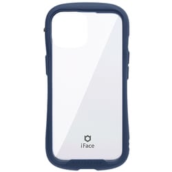 41-983324 [iPhone 15/14/13用 iFace Reflection 強化ガラスクリアケース ネイビー]
