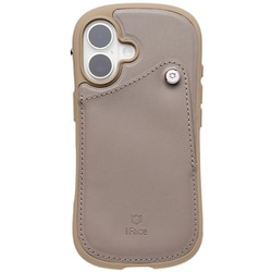 41-984963 [iPhone 16用 iFace First Class カードポケットケース グレー]