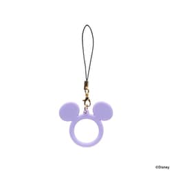 669-985243 [シリコンリングストラップ ディズニーキャラクター ミッキーアイコン パープル]