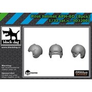 HAU3D32001 1/32 APH-6D パイロットヘルメット 8個入 [組立式プラスチックモデル]