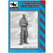 HAUF32169 1/32 WW.II ドイツ戦闘機 パイロット＆犬 [組立式プラスチックモデル]