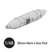 HAUGH-AIR48003 1/48 20mm マーク4 ガンポッド [プラモデル用パーツ]
